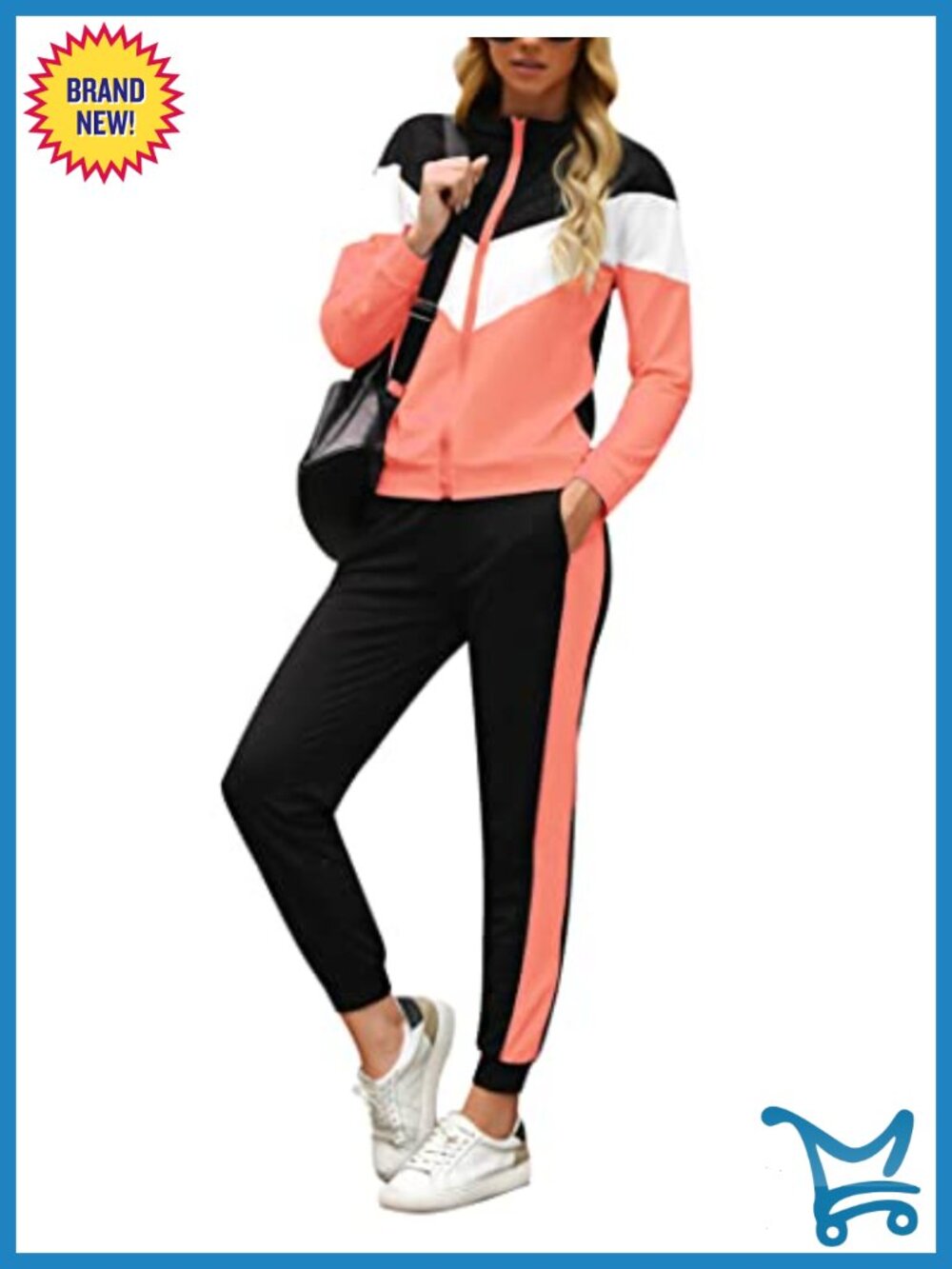 Women's 2 Piece Tracksuit Set Zip Up Lounge Jogger Sweatsuit with Pockets